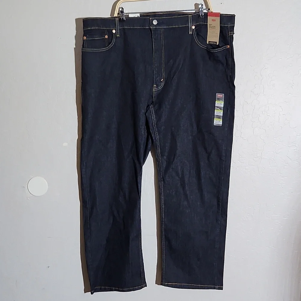 LEVI'S 559 44x30 Relaxed Straight Stretch Blue Jeans